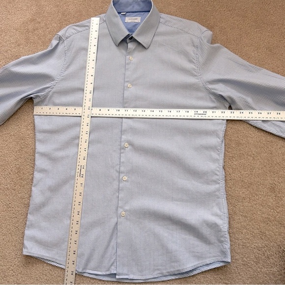 Duchamp London Diamond Dot Long Sleeve Button Down Shirt - Picture 7 of 9